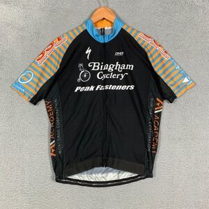DNA Cycling‎ Jersey Men's XXL 2XL Black Bingham Specialized Short Sleeve